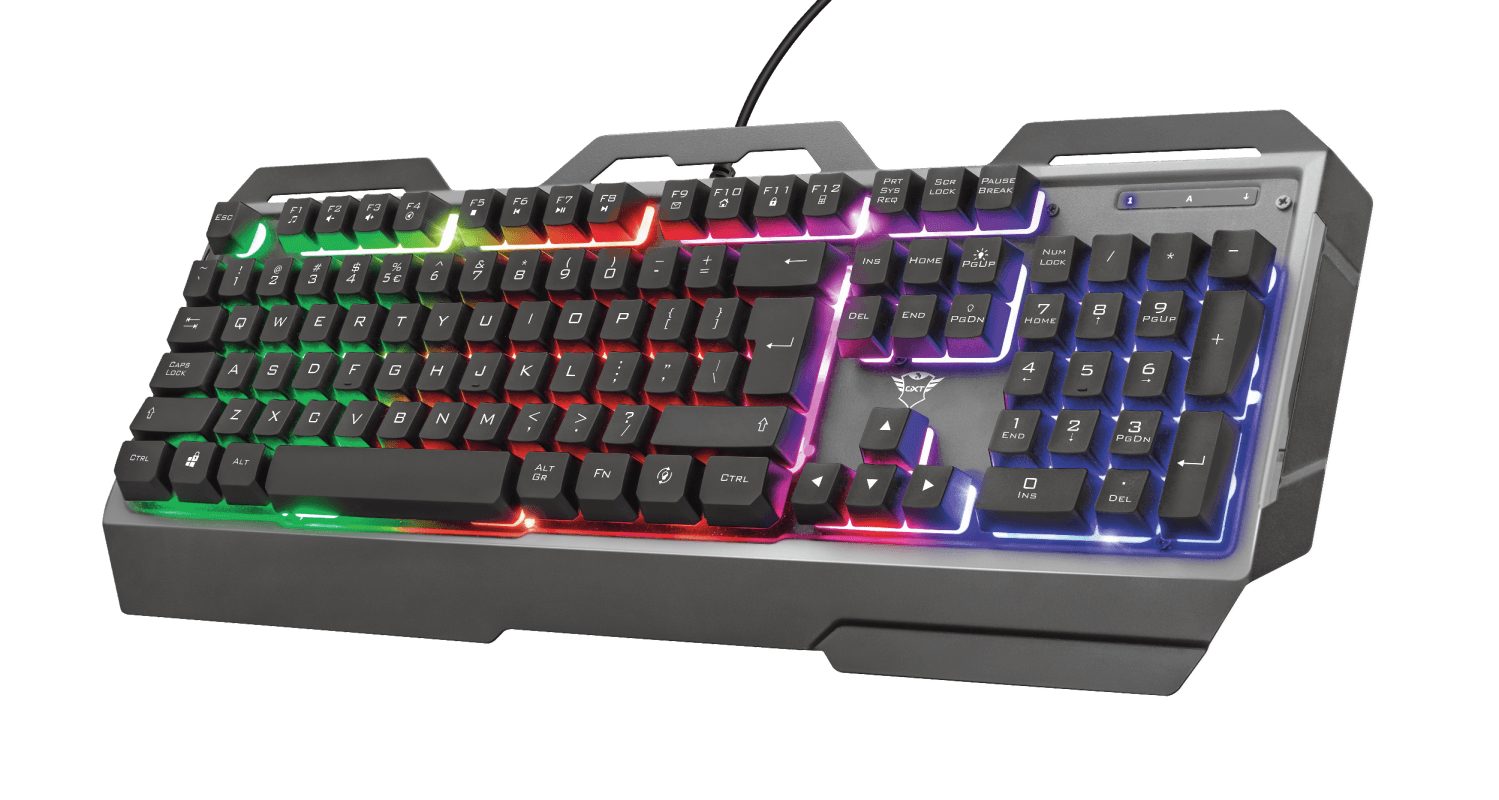 Tastatura Gaming TRUST GXT 856 Torac, RGB, USB, negru — miniatură