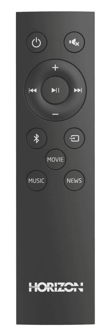 SOUNDBAR HORIZON HAV-S2030 / System 2.0 / Max Audio Power 60W (30W x2) / Digital Optical / AUX (3.5mm) / HDMI-ARC (CEC) / BT 5.4 / USB Playback / DOT-Matrix Display / Remote + Button Keys / Impedance: 4Ω x2 / Signal to Noise Ratio (SNR): 73dB / Wall-Mount Ready / Full Size / Titanium Dark Grey — miniatură