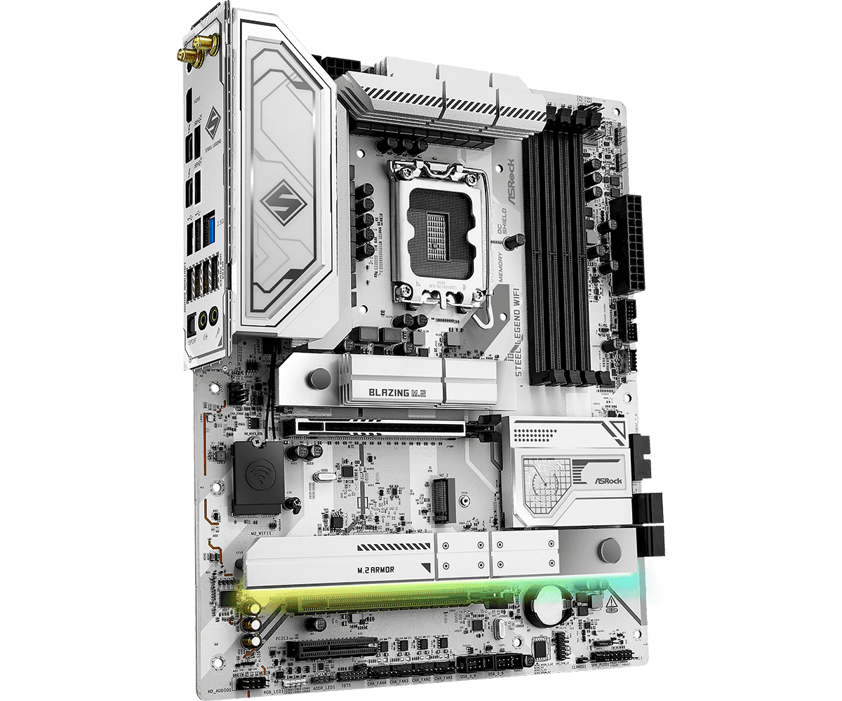 Placa de baza ASRock Z890 Steel Legend WiFi, Socket 1851, DDR5, ATX — miniatură