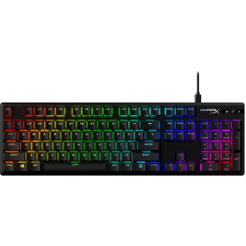Tastatura Mecanica Gaming HyperX Alloy Origins PBT, RGB, USB, Negru — miniatură