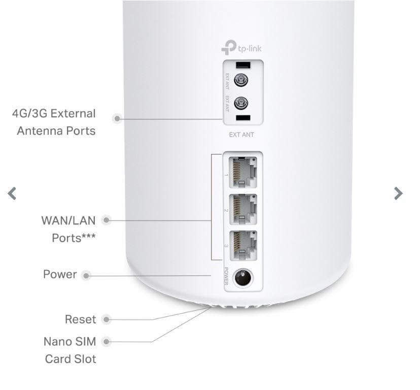 Router wireless TP-LINK DECO X50-4G, WIFI 6, Mesh, Dual Band — miniatură