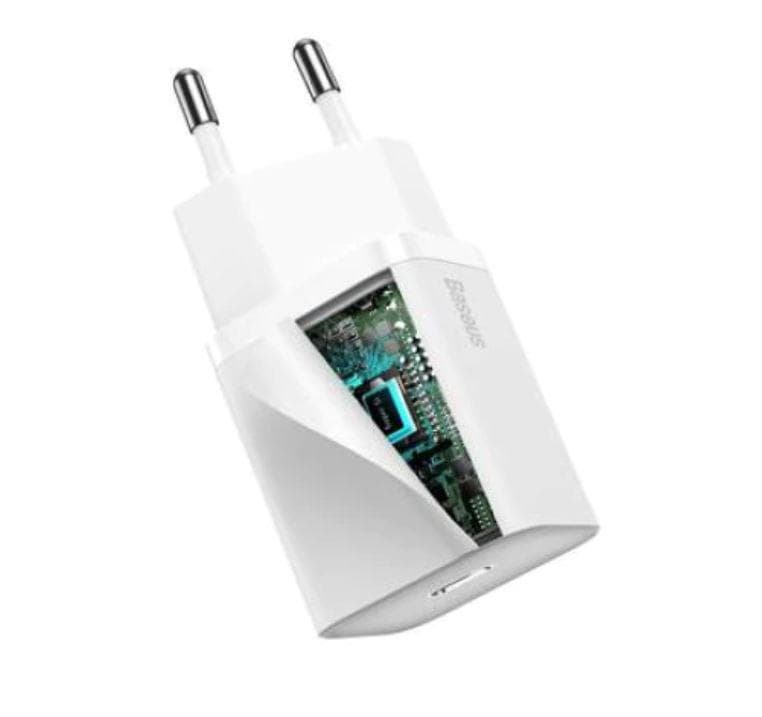 Incarcator Retea Baseus Super Si, 20 W, 1 port, Alb — miniatură