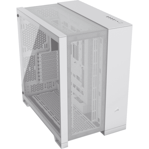 Carcasa CORSAIR 6500D AIRFLOW, RGB, Mid Tower, White — miniatură