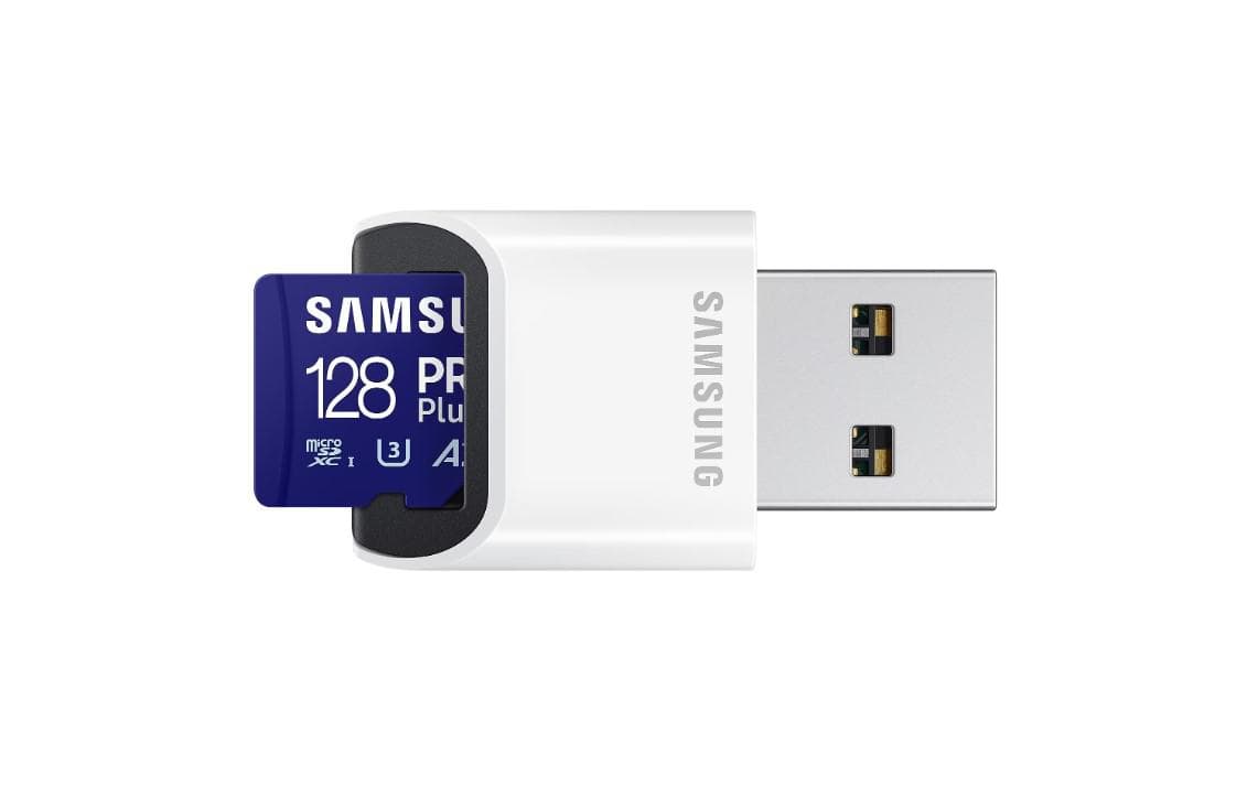 Card de Memorie MicroSDHC PRO PLUS 128GB, Class10/Grade 3 cu cititor de carduri — miniatură