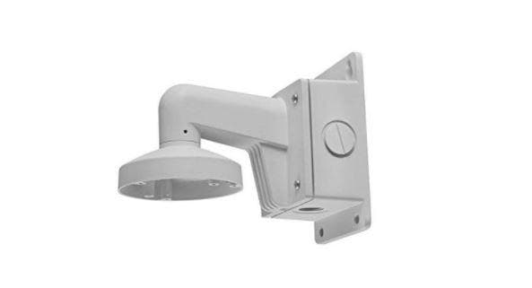 Suport de montaj pe perete cu doza de conexiuni Hikvision DS-1272ZJ- 120B, material aliaj de aluminiu, dimensiuni: 123×180×233mm, greutate: 1225g