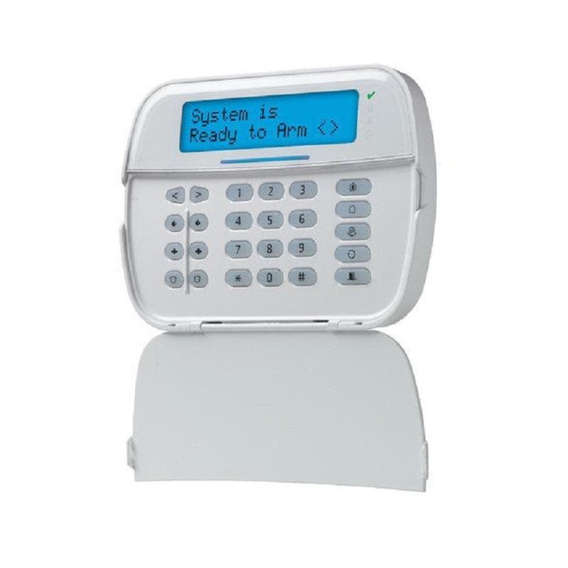 Tastatura LCD WIRELESS, DSC NEO-LCDWF, 128 de zone (radio si/sau cablate), Comunicatie duplex cu centrala prin intermediul unui modul de emisie-receptie (transceiver stand-alone sau inclus intr-un alt echipament PowerG - exemplu: NEO-ICONRF), 32 caractere alfanumerice, Afisare stare partitii, Ecran