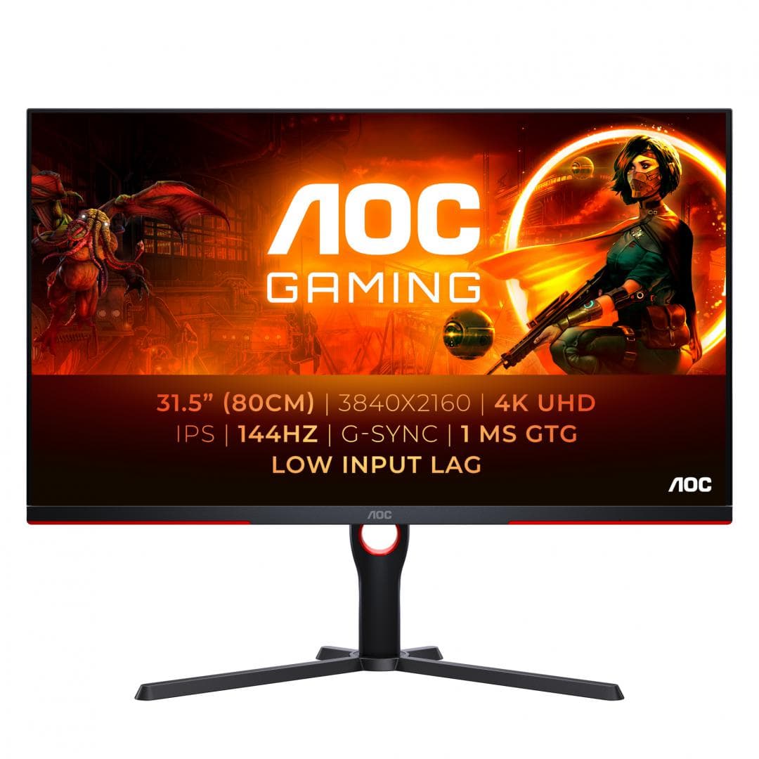 Monitor Consumer AOC U32G3X/BK, 31.5", 3840 x 2160 pixeli, Black