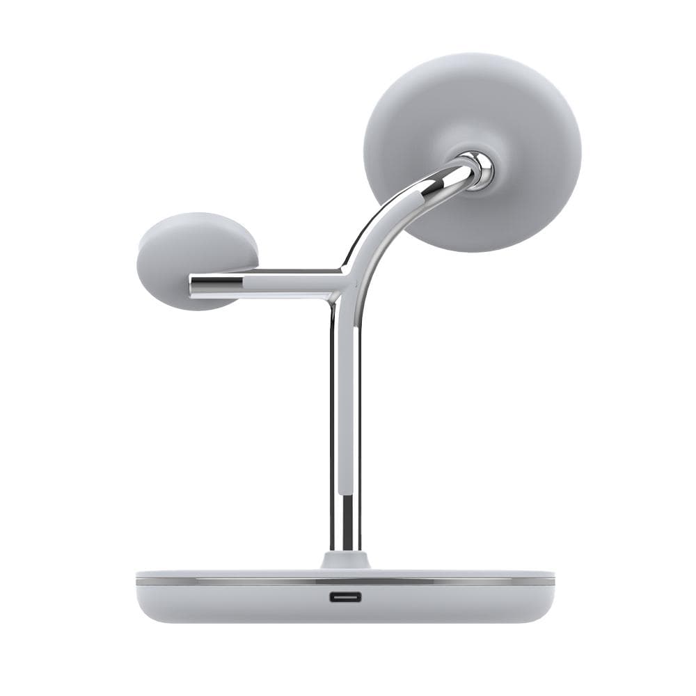 Incarcator wireless birou Tellur, 3-in-1, MFI, certificat MagSafe 15W, Watch 2.5W, TWS 5W, alb — miniatură