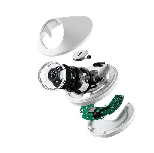Ubiquiti UniFi IP Dome Camera UVC-G4-Dome, 2K 2688 x 1512 (16:9), 24 FPS, Senzor CMOS 5MP, carcasa aluminiu, weatherproof: IPX4, unghi vizualizare: H: 102.4°, V: 71.4°, D: 134.3°, Infra rosu – 10m, interfata: GbE RJ45 port, alimentare: POE, Software: UniFi Protect, UniFi Protect iOS™ and Android™. — miniatură