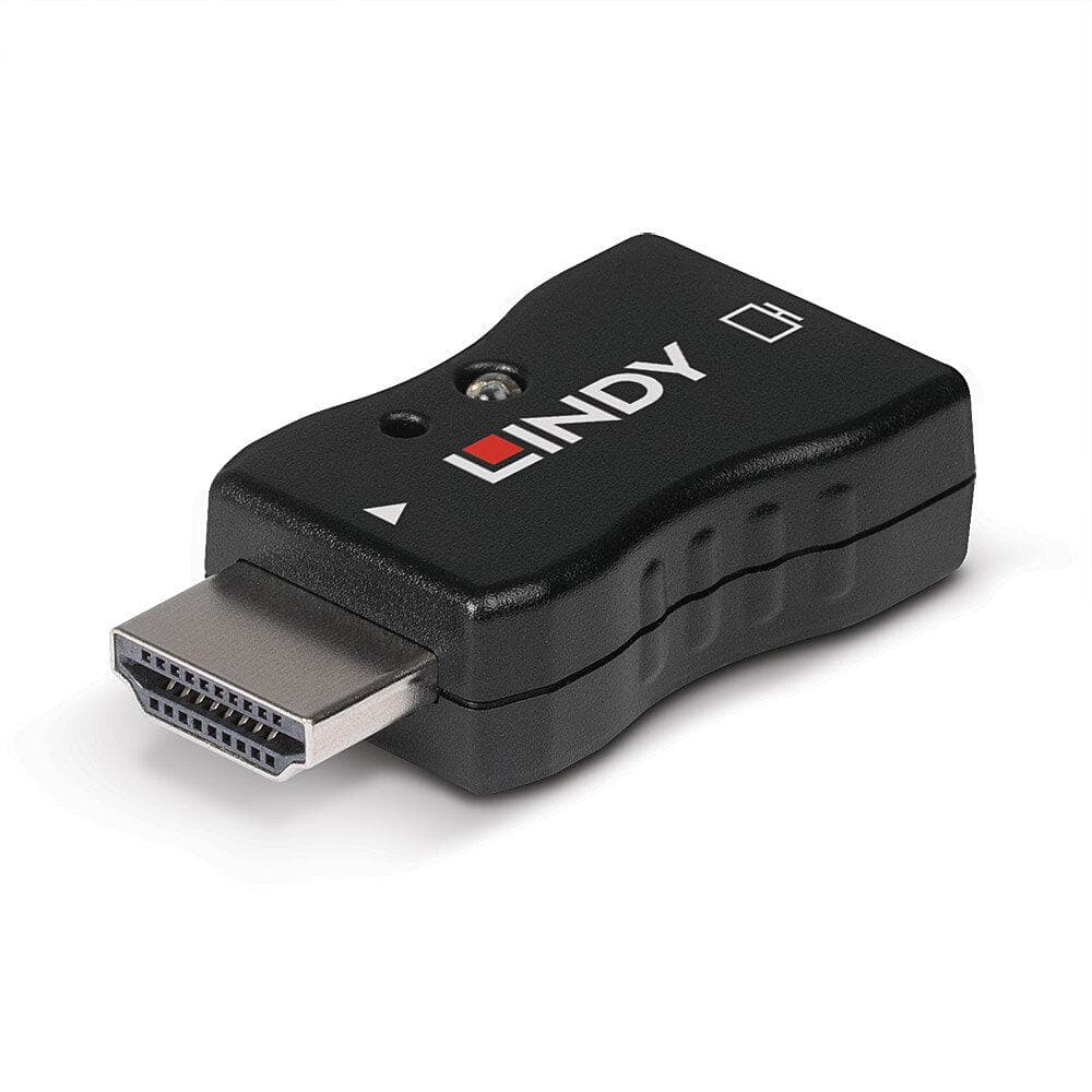 Emulator HDMI Lindy 2.1 EDID, rezolutie maxima 7680x4320@60Hz 4:4:4 10Bit, latime de banda suportata 48Gbps, HDCP 2.3, material ABS, negru — miniatură