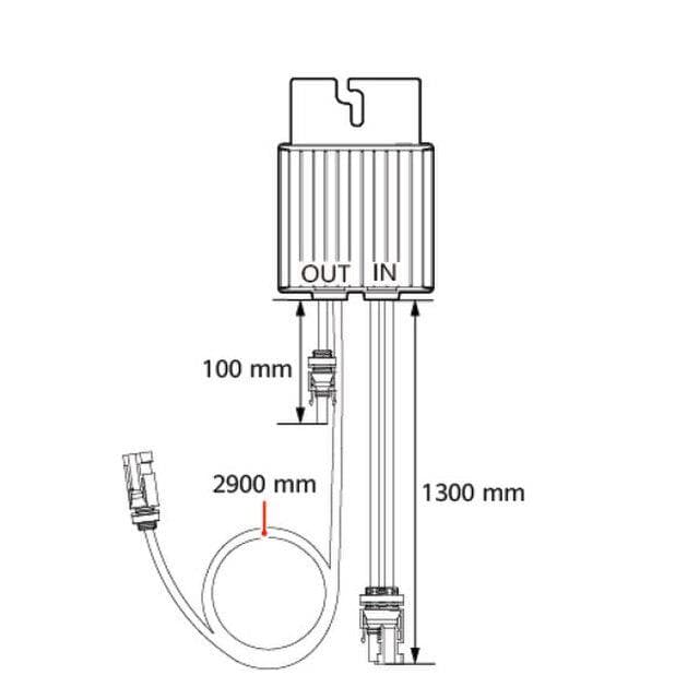 HUAWEI OPTIMIZER SUN2000-1300W-P LONG CABLE — miniatură
