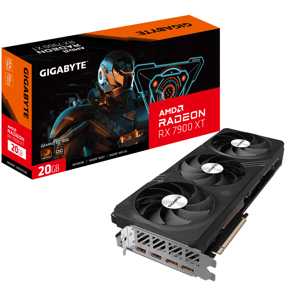Placa video Gigabyte Radeon RX 7900 XT, 20GB GDDR6, PCI Express 4.0, 320bit — miniatură
