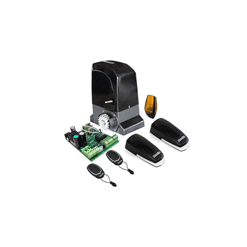 KIT GALO2000 230 VAC 1400N 2200 KG Motor brushless GALO2000: Tehnologie motor: BLDC Tip reductie motor: Irreversibil Clasa de protectie: IP44 Alimentare: 230 Vac - 50/60 Hz Putere motor: 36 Vdc Alimentare placa de control 21/26 Vac Curent nominal: 12A Curent maxim absorbit: 18A Putere nominala: 430W