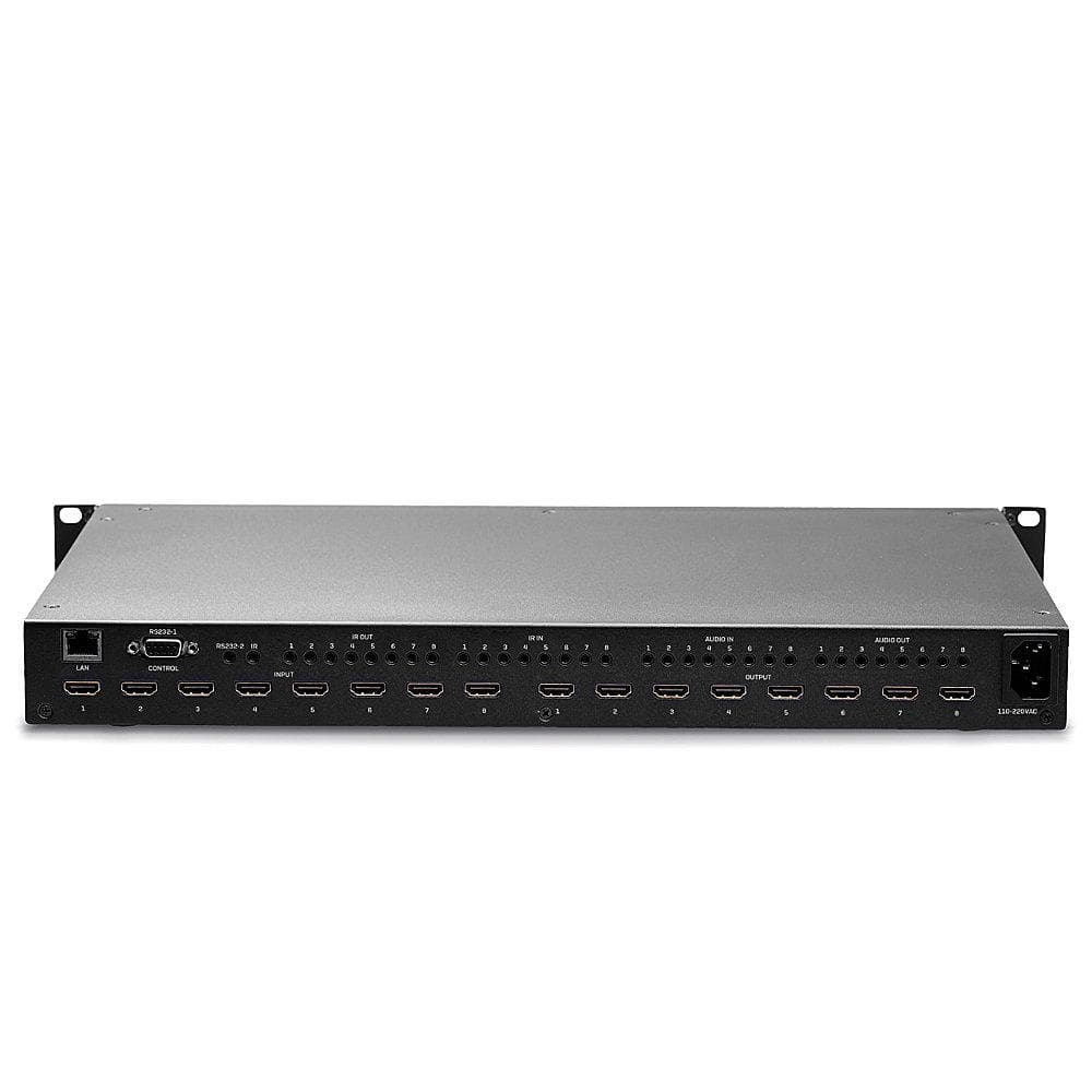 Switch Lindy 8x8 HDMI 18G Matrix latime de banda suportata 18Gbps, rezolutie 3840x2160@60Hz 4:4:4 8bit HDCP Support: 2.2, negru — miniatură