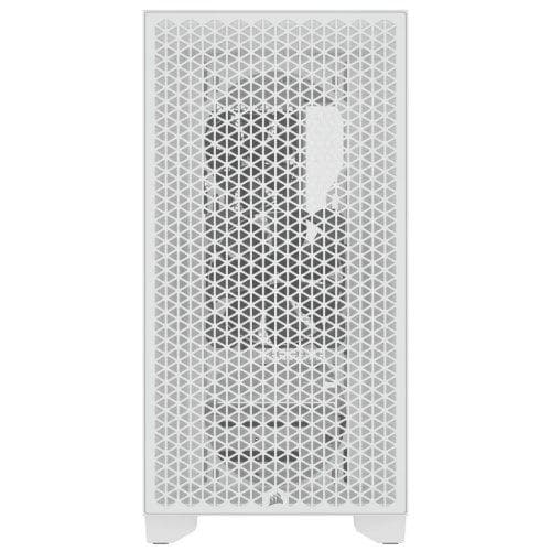 Carcasa Corsair 3000D AIRFLOW, RGB, Mid Tower, White — miniatură