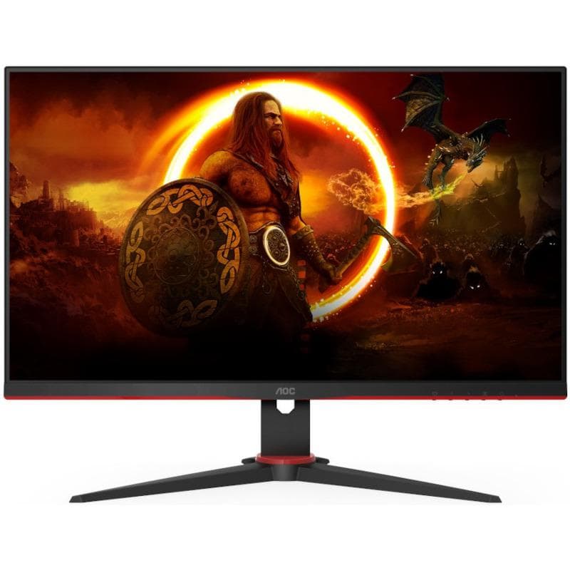 Monitor Gaming AOC 24G2ZE/BK, 23.8", 1920 x 1080 pixeli, Black, Red