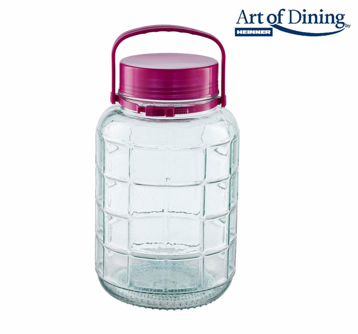 BORCAN STICLA CU CAPAC PLASTIC 5L ,ART OF DINING BY HEINNER