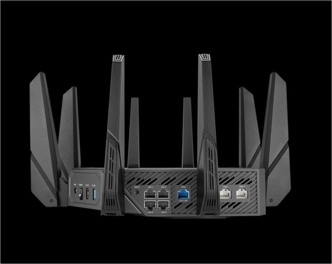 Router wireless ASUS ROG Rapture GT-AXE16000, WIFI 6E, Mesh, Quad-Band — miniatură