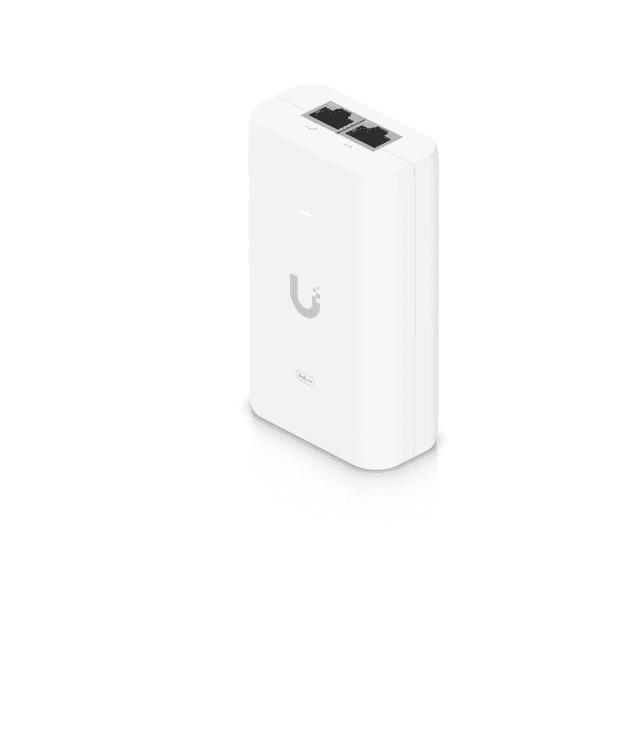 UBIQUITI POE INJECTOR U-POE++, livreaza pana la 60W POE, dimensiuni: 106 x 63 x 34 mm, Greutate: 210g.