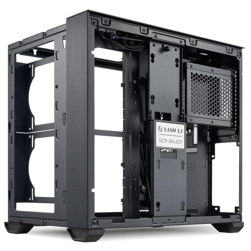 Carcasa Lian Li O11 Air Mini, RGB, Mid Tower, Black — miniatură