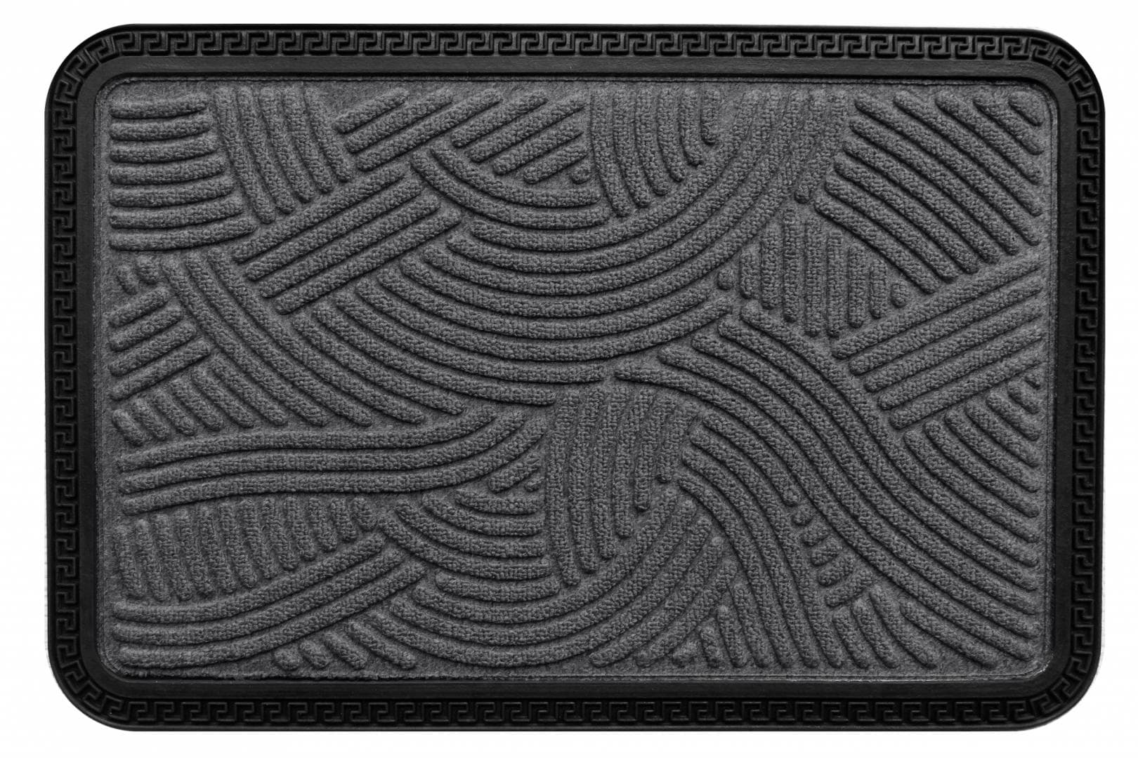 COVORAS INTRARE ANTIDERAPANT CU MARGINE CAUCIUCATA 40X60 CM, GRI, HEINNER HOME