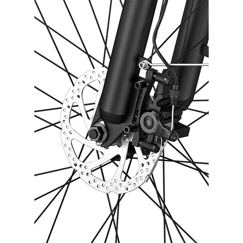Bicicleta electrica Ulzomo Metro 26 E-bike, 250W, 36V 17Ah, autonomie 100km, viteza maxima 25km/h, Green, 26'' — miniatură