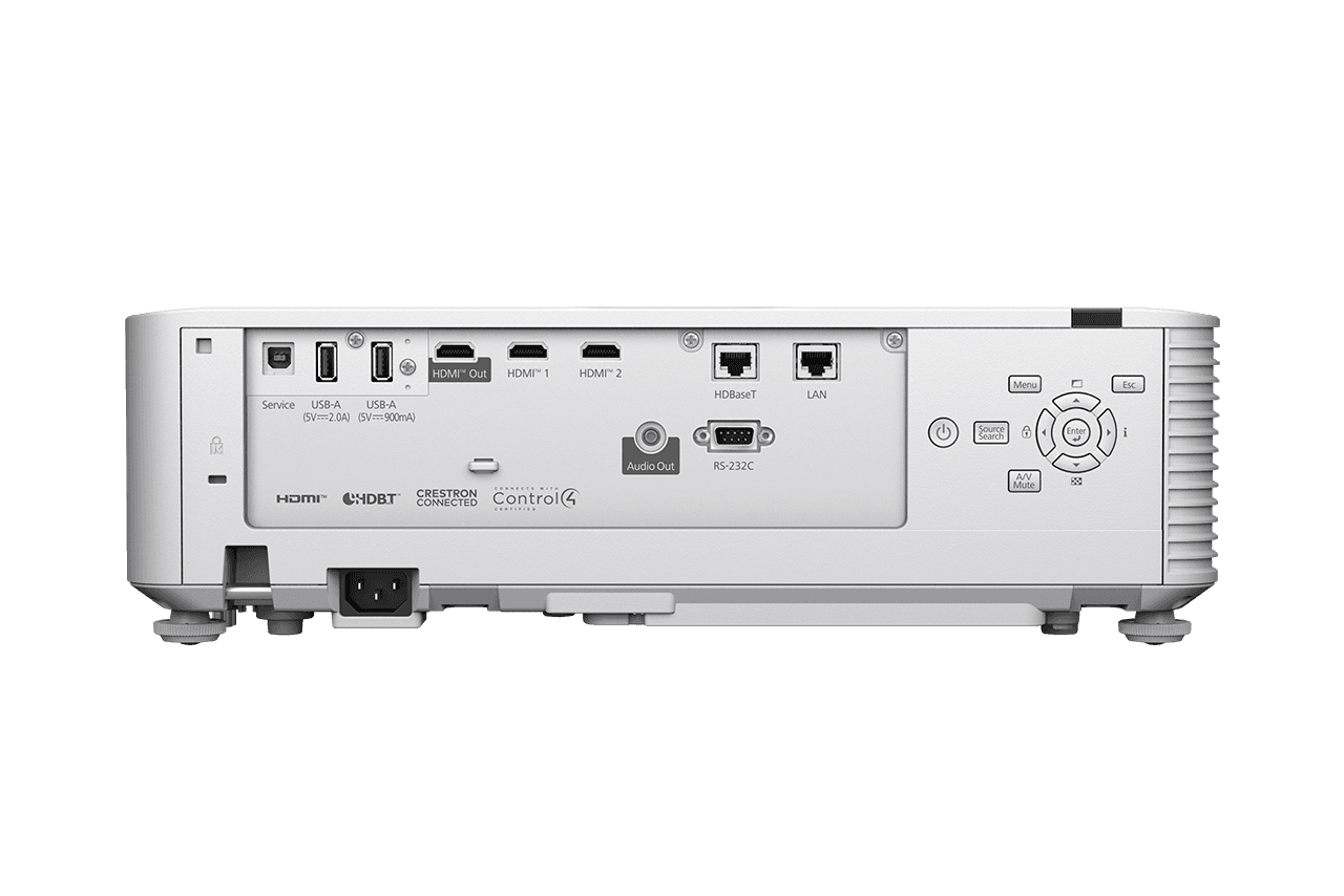 PROJECTOR EPSON EB-L790U, Tehnologie 3LCD, display 0.67", 7300 Lumeni, Rezolutie: WUXGA, Aspect Ratio: 16:10, Contrast 5.000.000 : 1, Sursa lumina: Laser, Durata de viata: 20.000 ore, 30.000 ECO, Dimensiuni proiectie: 50-500", Distanta proiectie: 2.4m-23.8m, Tele: 1,44 m - 23,84 m, Interfata: USB — miniatură