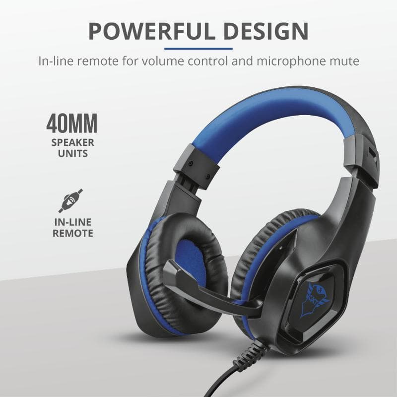 Casti Gaming Head-band Trust GXT 404B Rana, Wired, Negru — miniatură