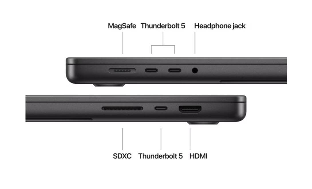 MacBook Pro 16.2"/Apple M4 Max (CPU 16-core, GPU 40-core, Neural Engine 16-core)/64GB/1TB - Space Black - INT KB (Cto from MX313RO/A) — miniatură