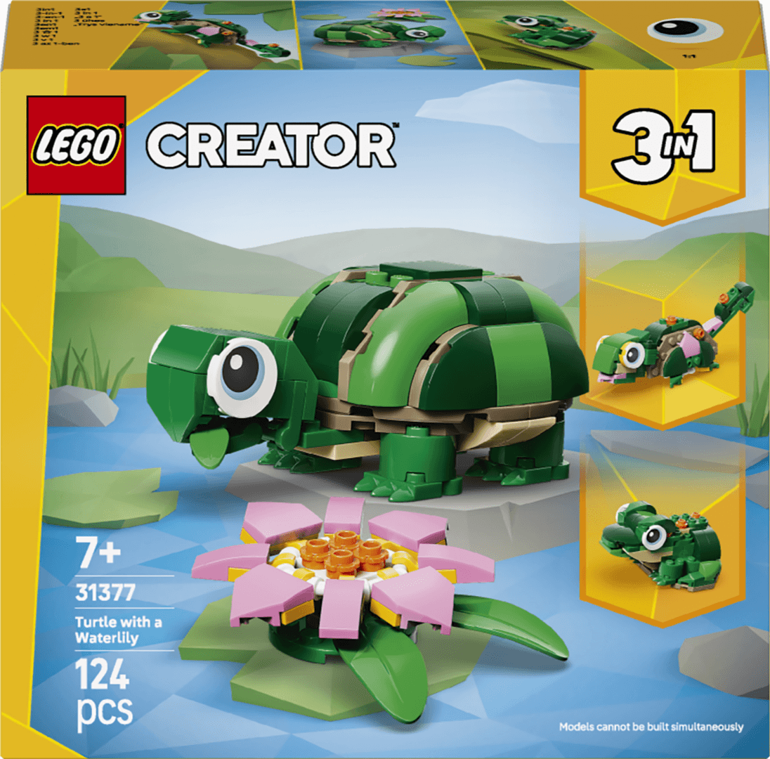 BROASCA-TESTOASA CU O FLOARE DE NUFAR LEGO31377 — miniatură