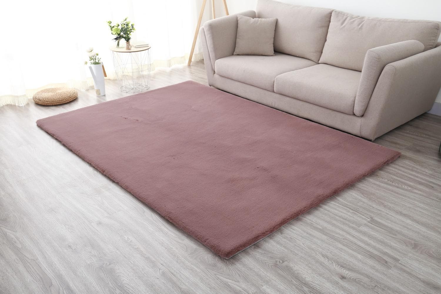 Covor Heinner Shaggy soft blanita Mov 70x140 cm — miniatură