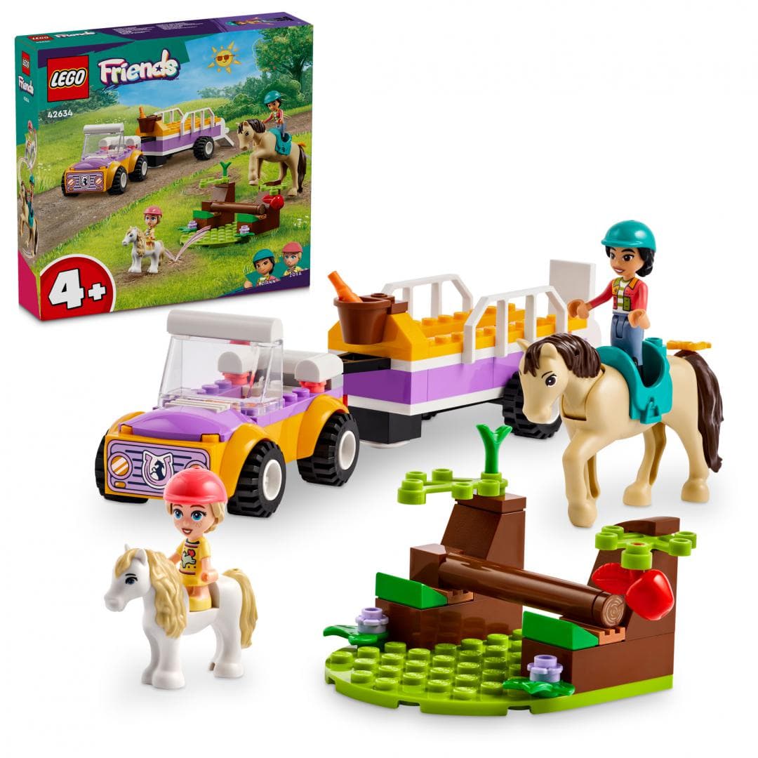 REMORCA CU PONEI SI CAL, LEGO 42634