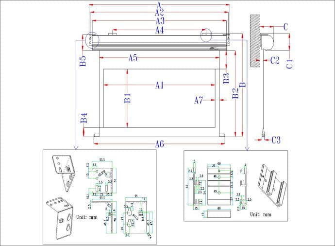 Ecran proiectie electric, perete/tavan, 240 x 180 cm, EliteScreens ELECTRIC120V, Format 4:3 — miniatură