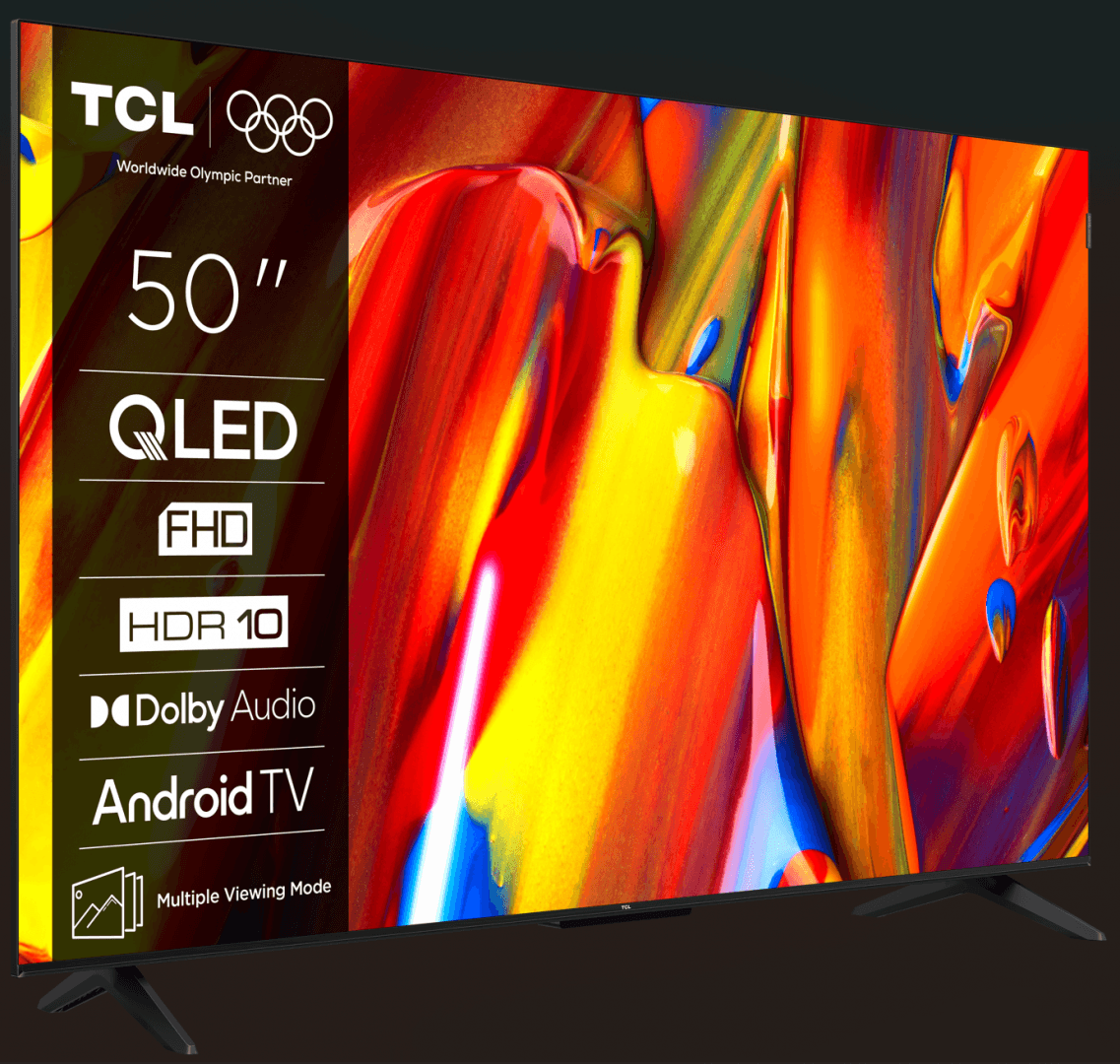 Televizor Smart QLED TCL 50V5C, 126 cm, Full HD, Negru — miniatură