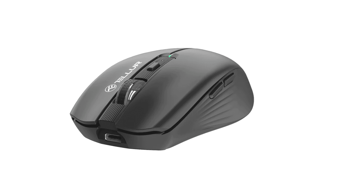 Mouse Gaming Wireless TELLUR Tellur Silent Click, 1600 dpi, Negru — miniatură