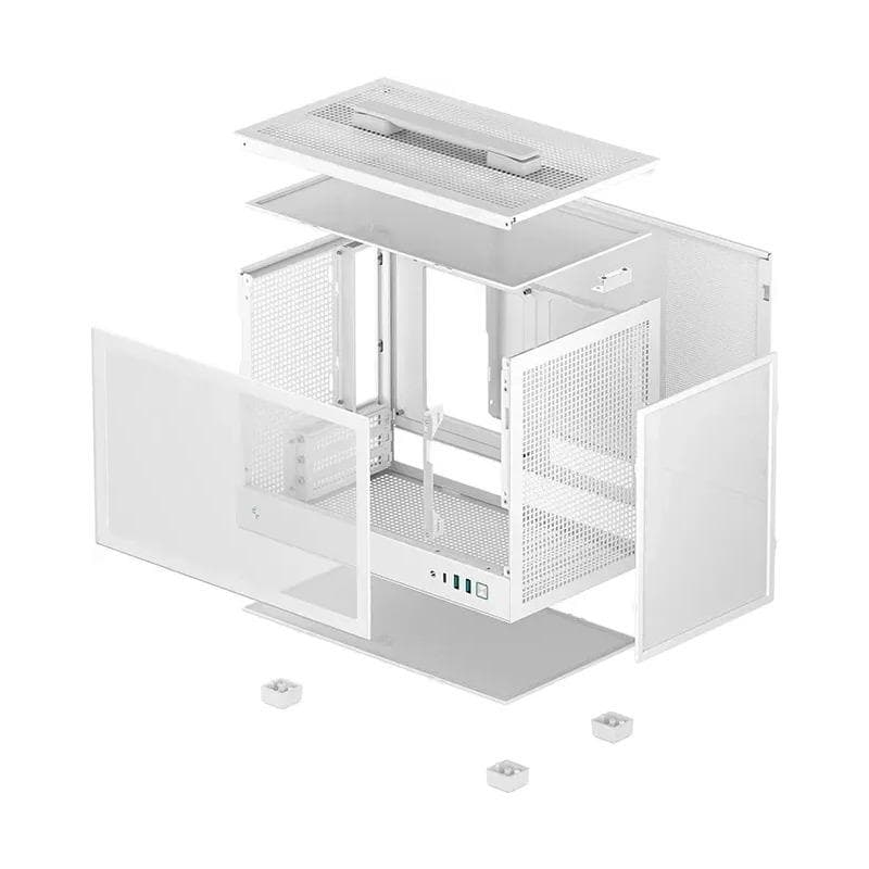Carcasa DEEPCOOL CH160 WH, Mini Tower, White — miniatură