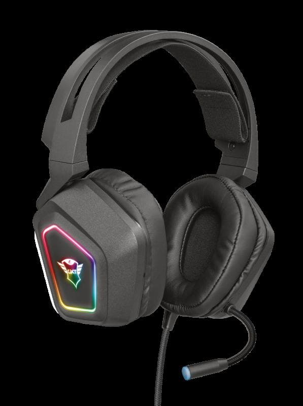 Casti Gaming Head-band Trust GXT 450 Blizz RGB 7.1 Surround, Wired, Negru