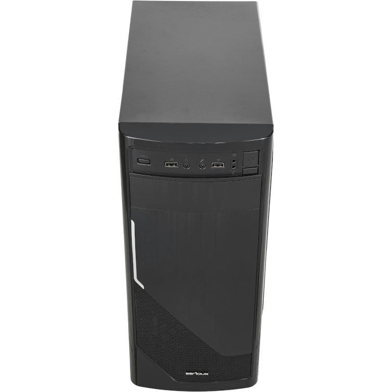 Sistem Desktop PC Horizon Intel Core i3-13100 TRAY 3.4 GHz FCLGA1700, Placa de baza Asus Prime H610M-R LGA1700 2x DDR4 1x VGA 1x HDMI 4x SATA III, Memorie RAM 8GB 2666MHz, SSD 512GB, Carcasa SERIOUX Basic Mid Tower ATX 2x USB — miniatură