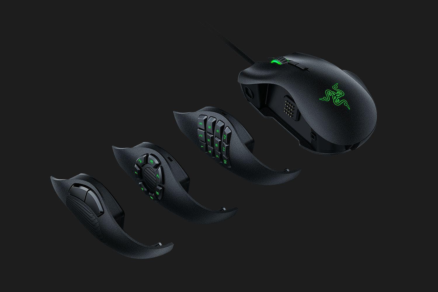 Mouse Gaming Razer Naga Trinity, 16000 dpi, Multicolor