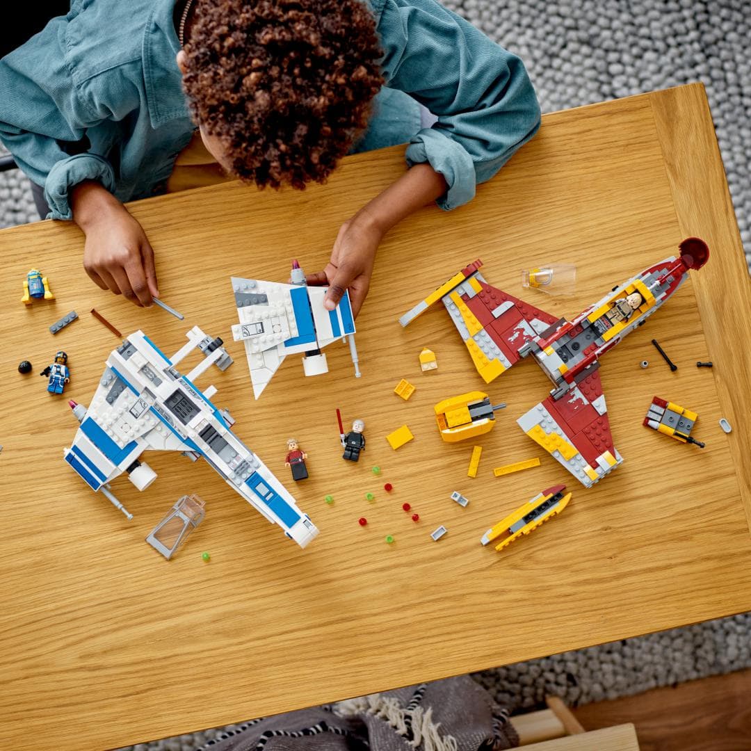 STAR WARS E WING VS STARFIGHTE,75364LEGO — miniatură