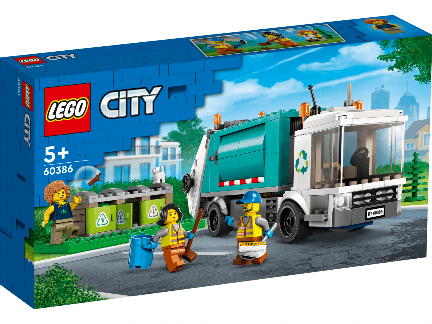 CAMION DE RECICLARE, LEGO 60386 — miniatură