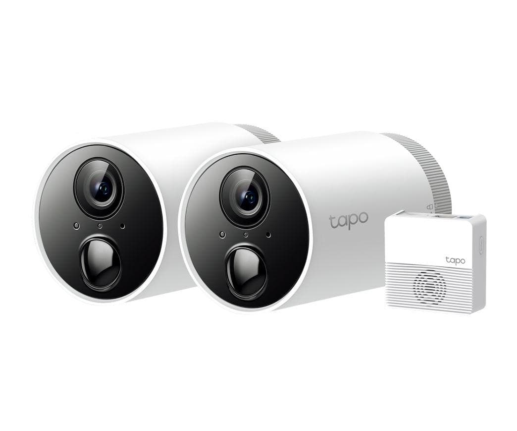 Kit camere Supraveghere WIFI, wireless TAPO C400S2, 2.4 GHz, WPA/WPA2- PSK, Detectează mișcarea,persoane, animale si autovehicule, Compresie video H.264, Frame Rate 15fps, Video Streaming 1080p, (110.6x64.2x64.2mm), Senzor Imagine 1/3" Night Vision 850 nm IR LED up to 49 ft (15m).