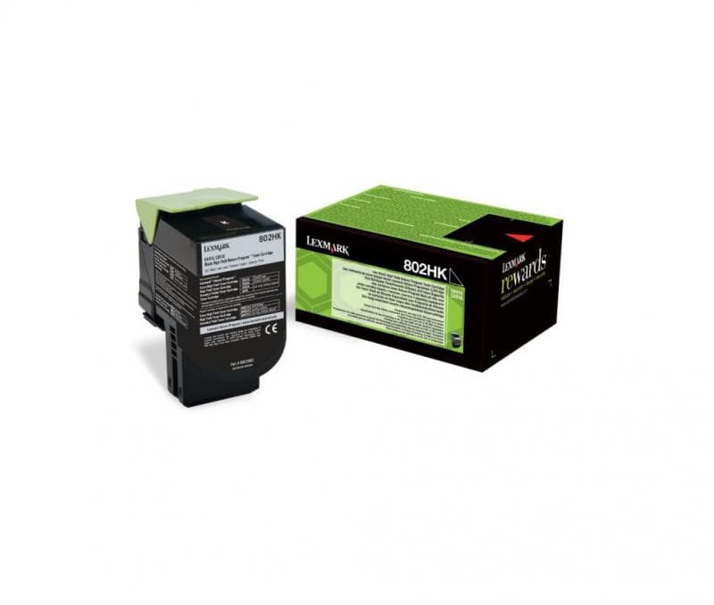 Toner LEXMARK 802HK, Black