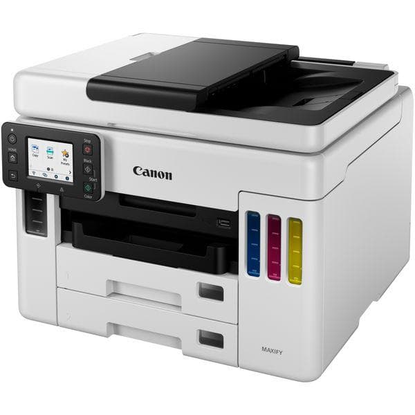 Multifunctional inkjet color CISS Canon Maxify GX7040, ( Print, Copy,Scan, Fax, Cloud), dimensiune A4, duplex printare, ADF, viteza 24 ppm alb-negru, 15.5 ppm color, rezolutie 600X1200 dpi, alimentare hartie 250+250+100 coli, Scannet CIS, rezolutie scanare:1200x1200, 99 copii max,zoom:25%-400% — miniatură