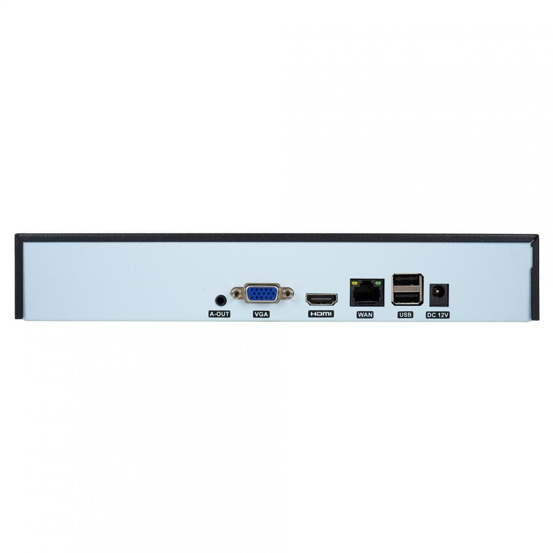 NVR PNI House IP716, 16 canale IP 4K, H.265, ONVIF PNI-IP716, Vizualizare pe mobil și PC: Android, iOS, Windows, 16 canale IP x 4K, RJ45 - 10/100 Mbps, Iesire audio: 1 x 3.5mm, Iesire video: VGA, HDMI, 2 x USB 2.0, Dimensiuni: 255 x 210 x 45 mm — miniatură