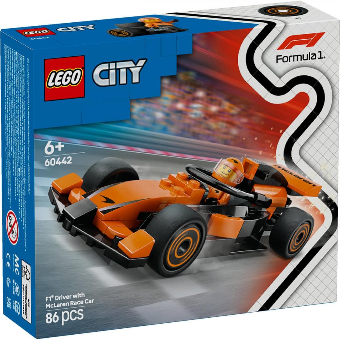 PILOT F1 CU MASINA DE CURSE MCLAREN,LEGO 60442 — miniatură