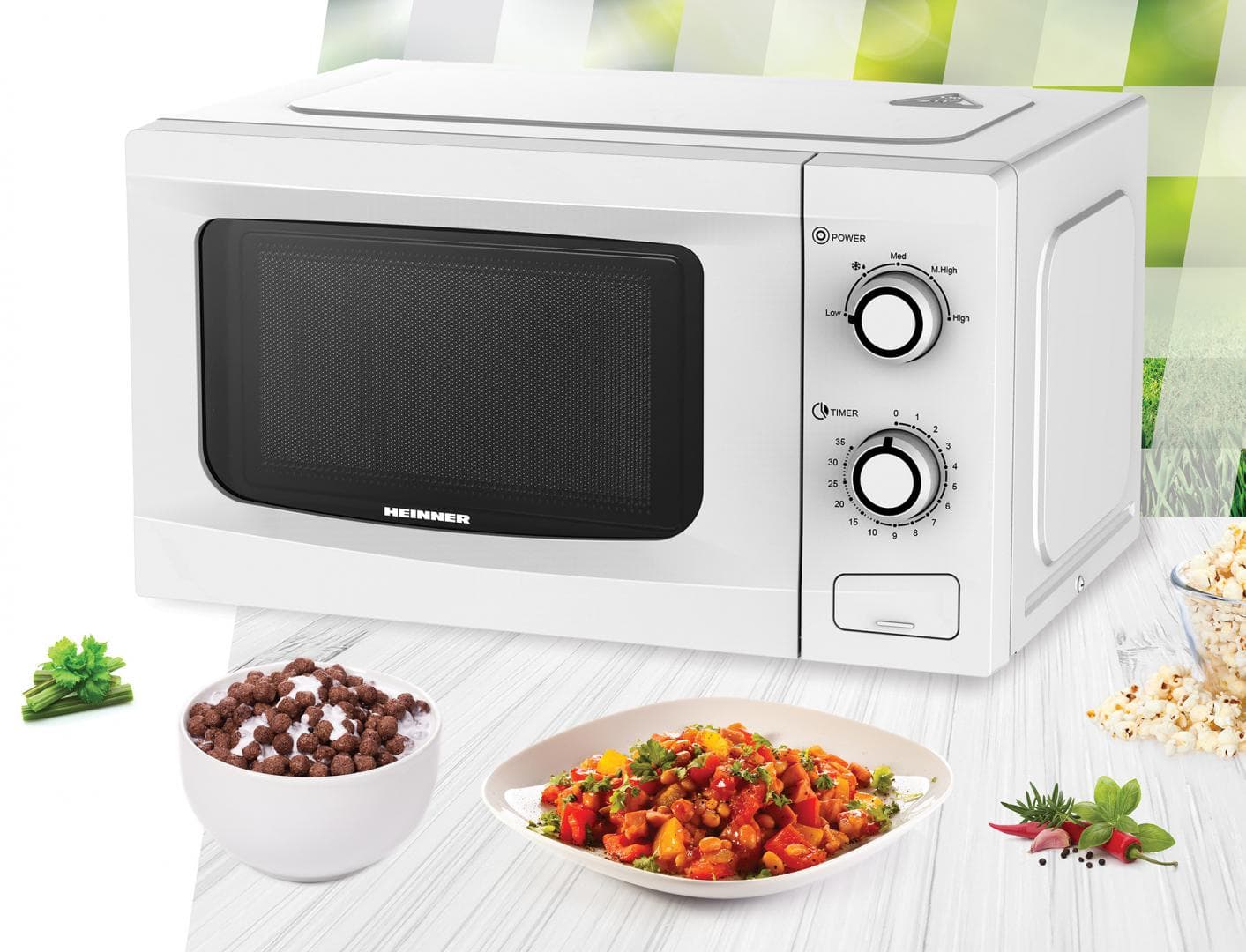 CUPTOR CU MICROUNDE HEINNER HMW-M2035WH — miniatură