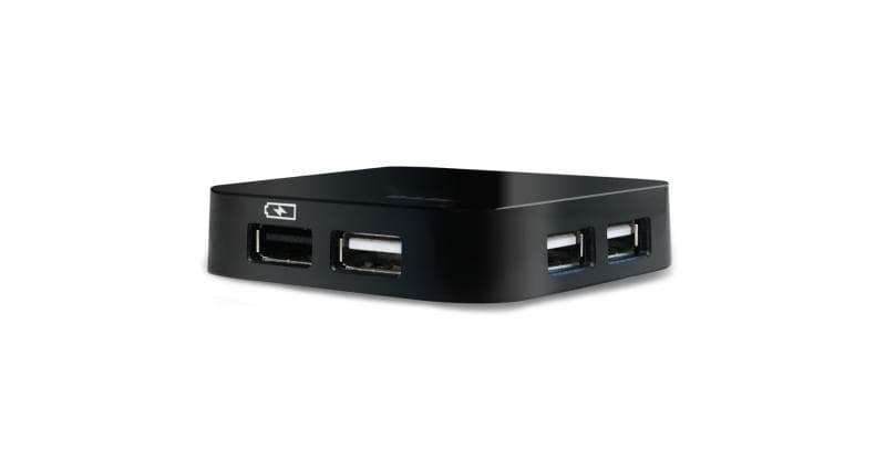 Hub USB D-Link DUB-H4, USB-A, 4 porturi, Negru — miniatură