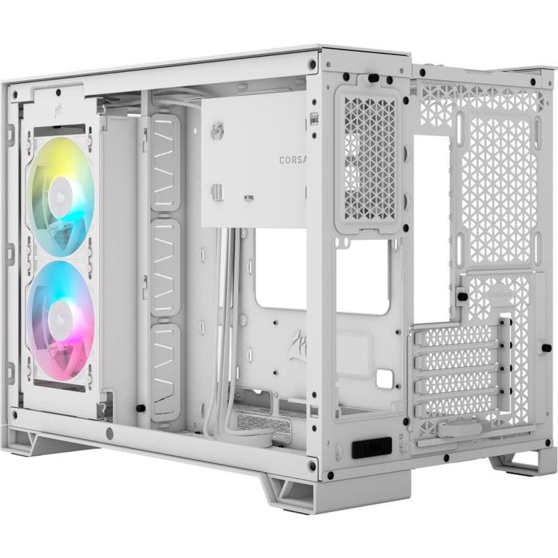 Carcasa CORSAIR 2500X RGB, RGB, Mini Tower, White — miniatură