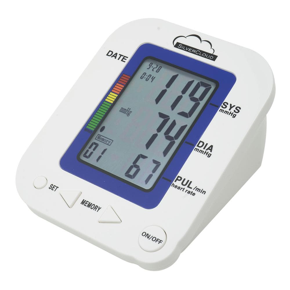 PNI Tensiometru electronic de brat SilverCloud MB23, mm Hg: 40-280, batai pe minut: 30-160, Dimensiuni: 122 X 84 X 153 mm Greutate: 284 gr (fara baterii, fara manson), 90 memorii, Alimentare 6V DC (baterii 4 x AA), Antentionare vocala in limba engleza. — miniatură